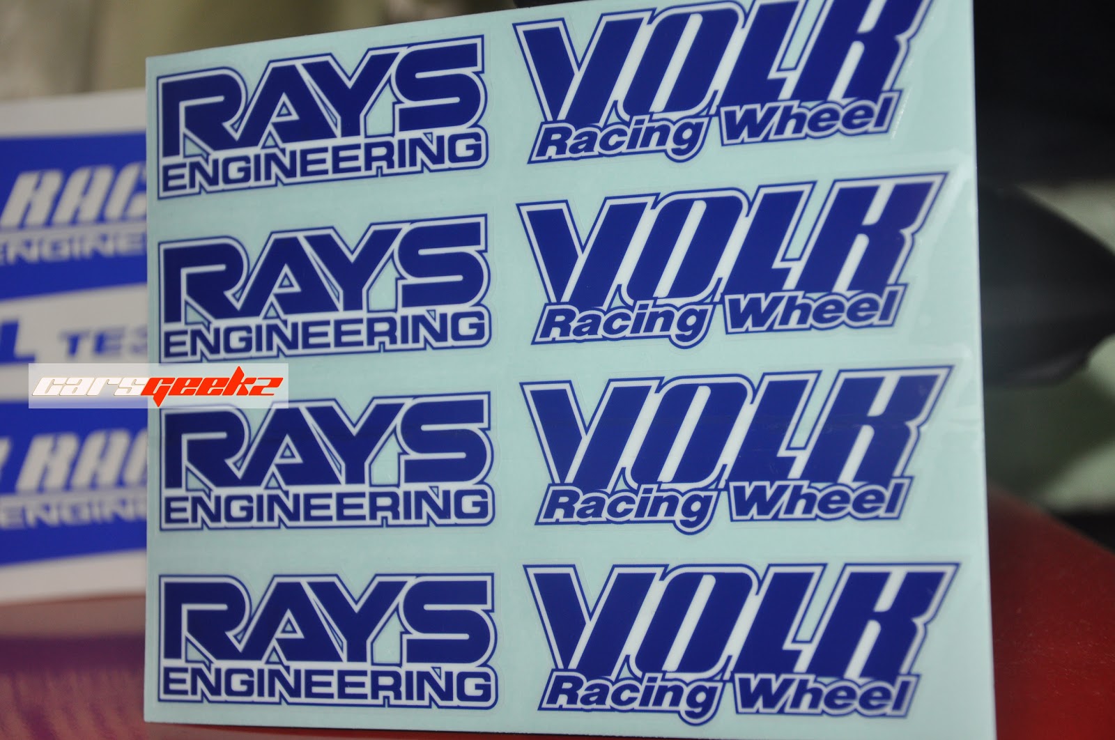 Volk Rays Racing TE37 - White Colour decal