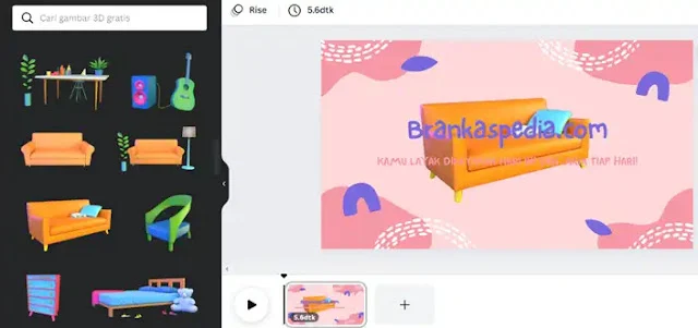 Cara Menambahkan Gambar 3D dan Ilustrasi di Canva