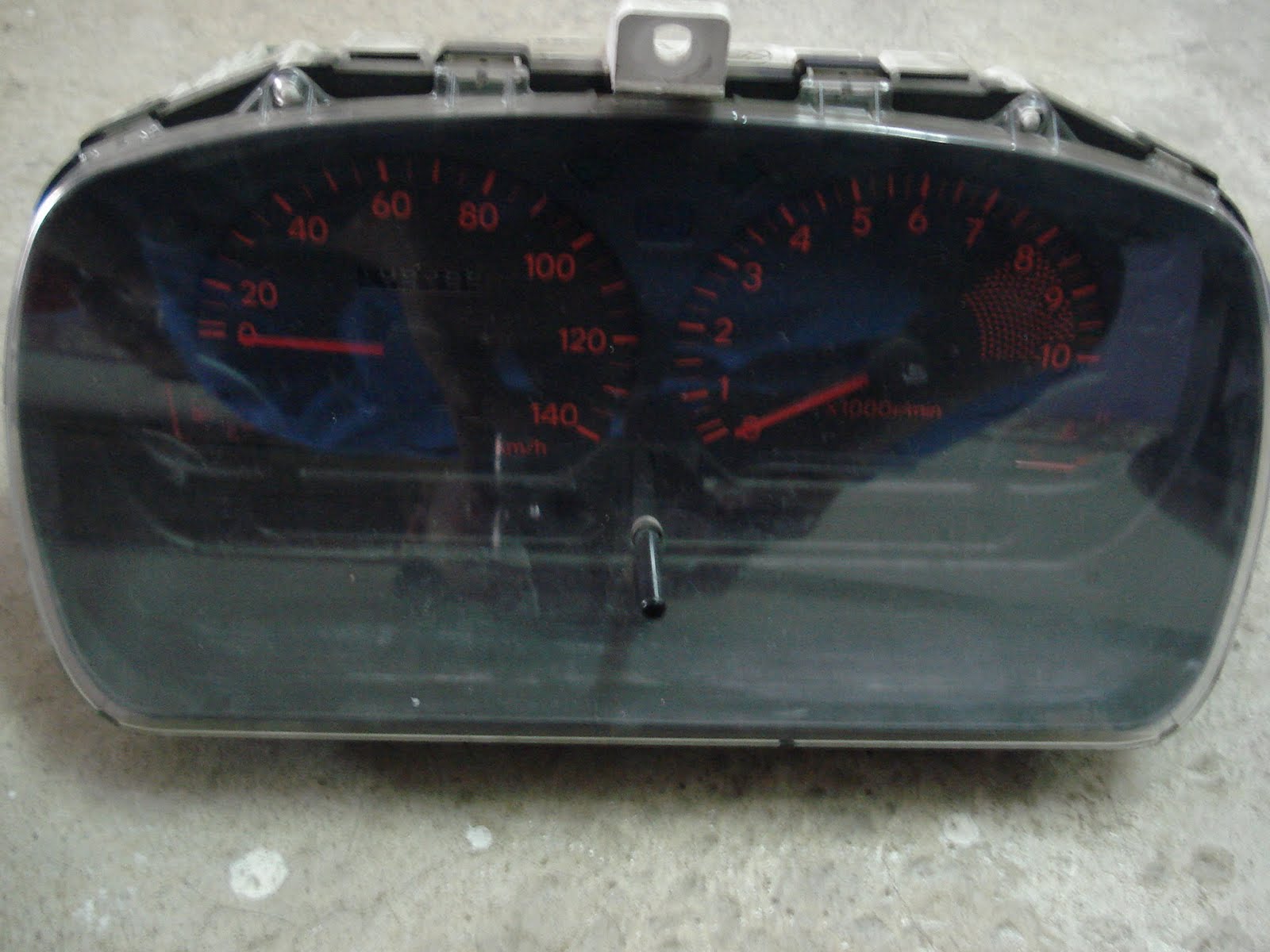 Sold - JDM Daihatsu Mira L500 Turbo Red Manual Speedometer 