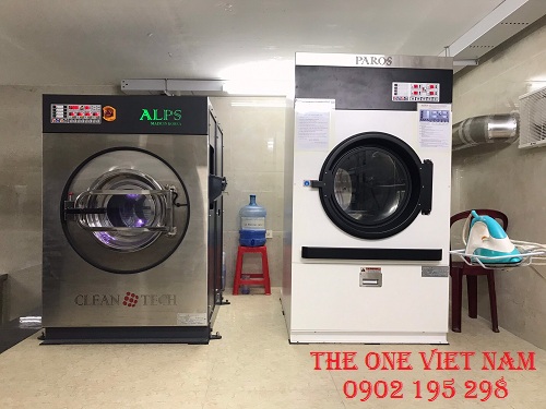 Lắp đặt máy giặt công nghiệp cho tiệm giặt dân sinh tại Ninh Bình