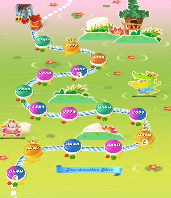 Candy Crush Saga level 3546-3560