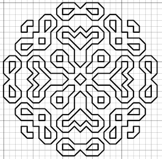 free blackwork motif pattern version 2