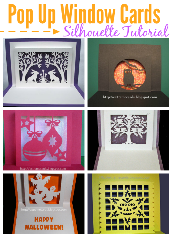 Silhouette tutorial, Silhouette Studio, design, cut, pop up window frame cards