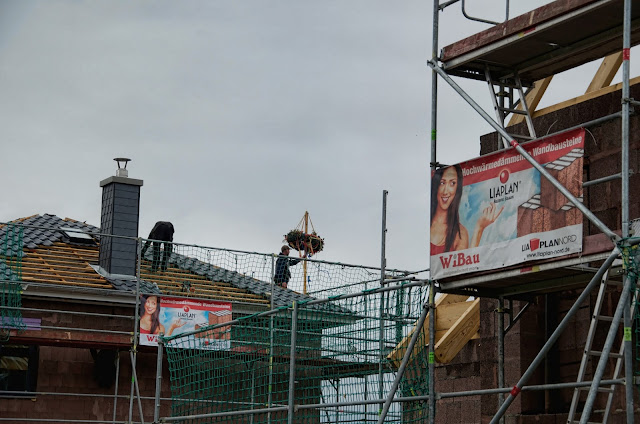 Baustelle Einfamilienhäuser, Massivbauweise mit Liaplan Hochwärmedämmende Planbausteine, Am Wartenberger Luch, Am Kletterplatz / Am Genossenschaftsring, 13059 Berlin, 03.09.2013