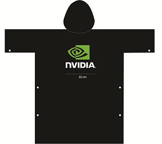 Áo mưa quảng cáo NVIDIA trơn