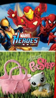 McDonalds Marvel Heroes and Littlest Pet Shop Toys happy meal toy promotion 2010