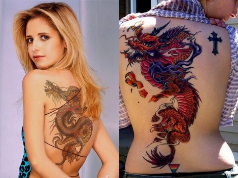 Dragon Tattoos on Women