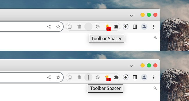 Toolbar Spacer Chrome拡張