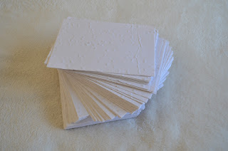 Convite de casamento de papel semente