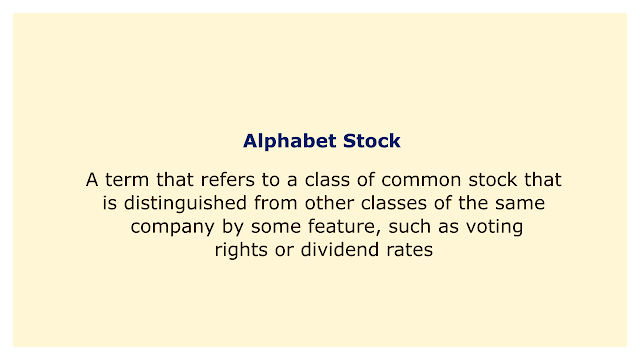 A term that refers to a class of common stock that is distinguished from other classes of the same company by some feature, such as voting rights.