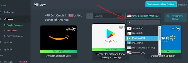 multiple countries payment options