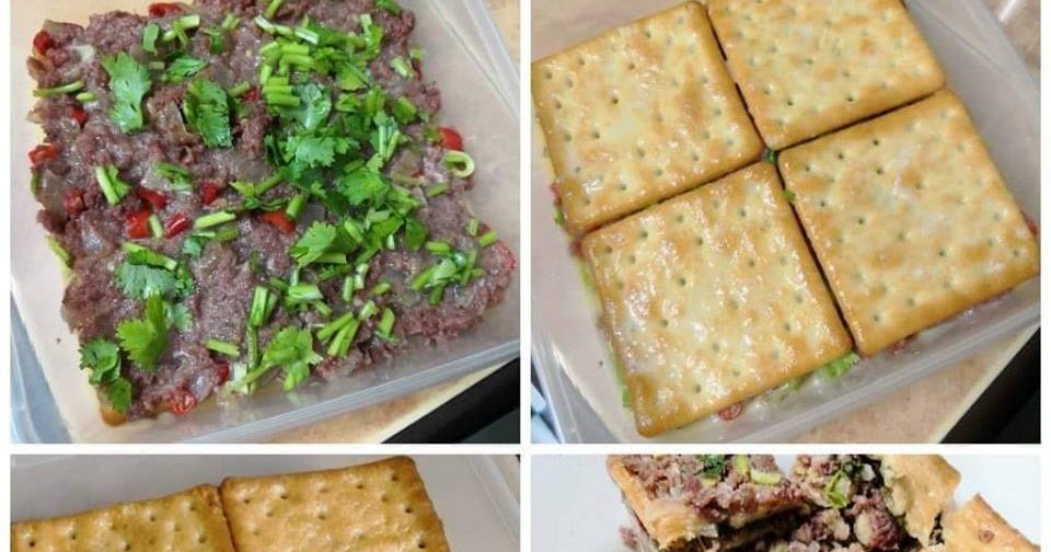 Pie crackers berinti sardin.Memang Sedap - Dari Dapur Kak Tie