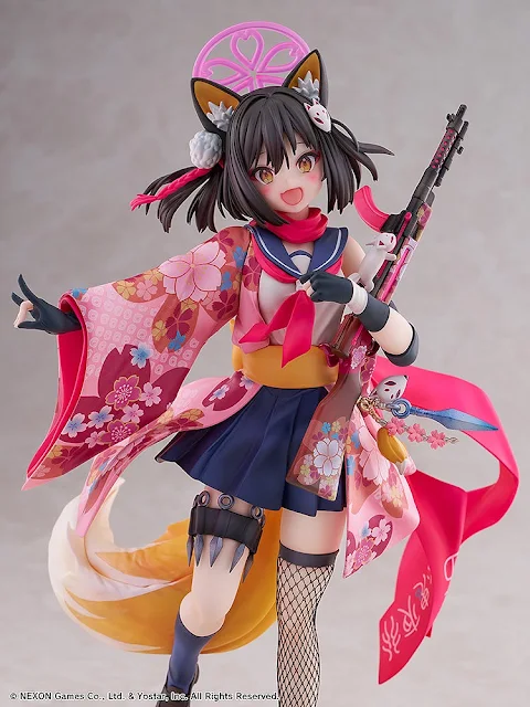 Figura Iroha Blue Archive 1/7 con kimono y cola esponjosa por WING