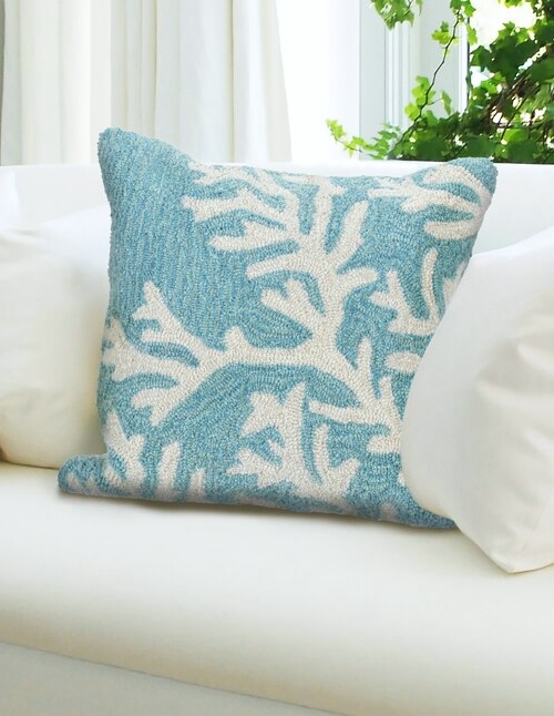 Hooked Pillow Idea Coastal Beach Nautical