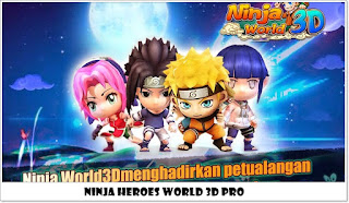 Download Ninja heroes World 3D Pro v2.1.17 Mod Apk Full Unlocked Terbaru