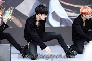 Photos of Monsta X Wonho Perform in the Stage