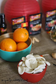 Oranges and prawn crackers from Anyonita-nibbles.co.uk