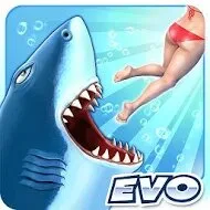 تحميل لعبة القرش الجائع Hungry Shark Evolution MOD مهكرة