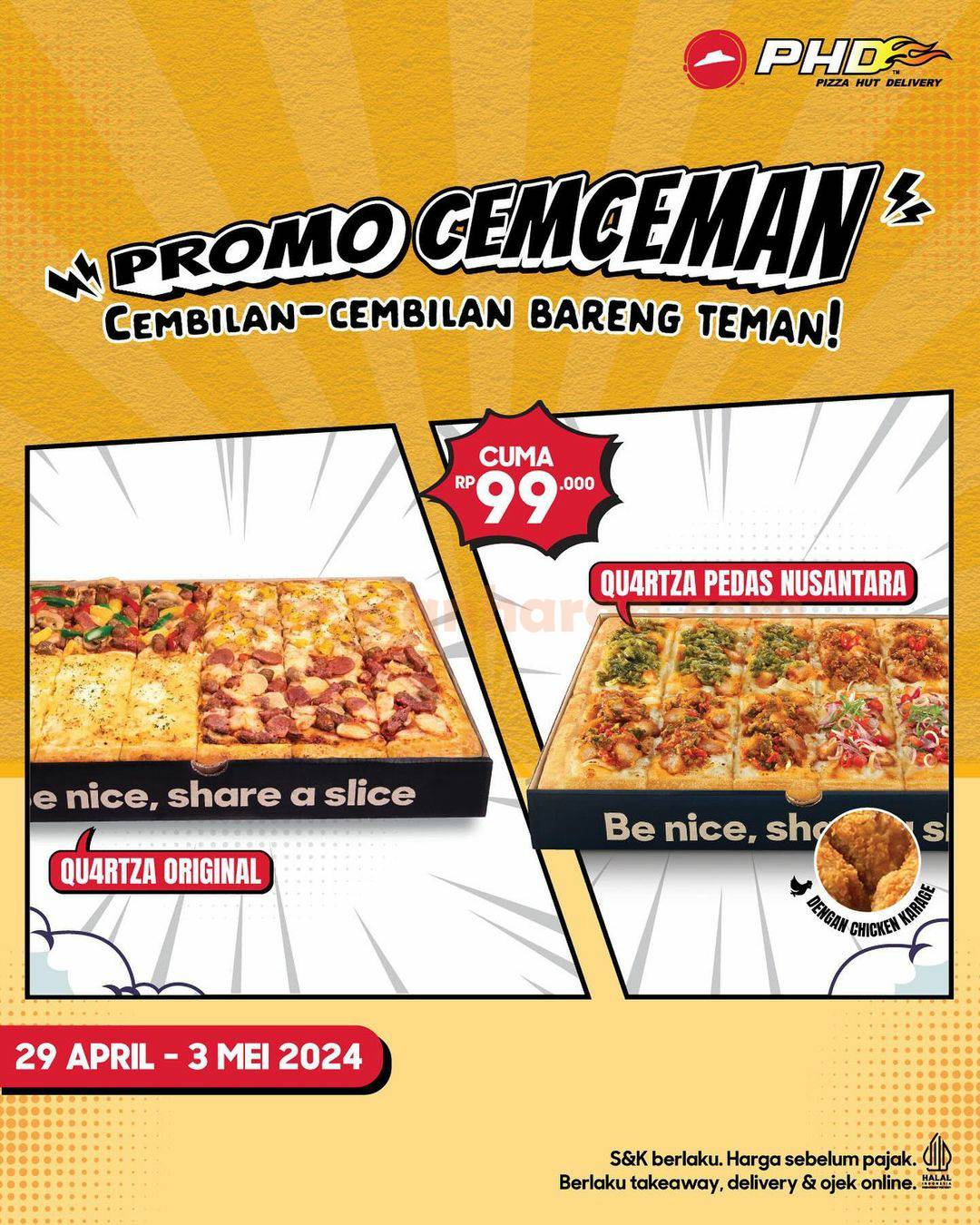 Promo PHD CEMCEMAN - Harga Spesial QU4RTZA / Pedas Nusantara hanya Rp. 99RB