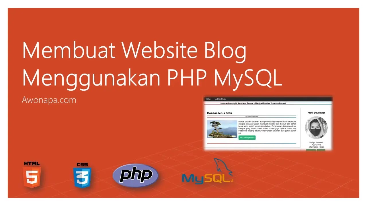 Membuat Website Blog Menggunakan PHP MySQL