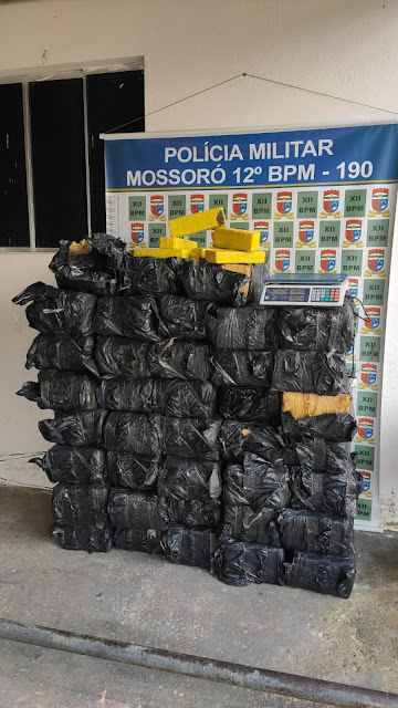 Polícia Militar apreende mais de 650 kg de maconha em Mossoró, RN