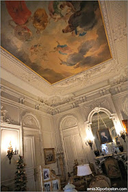 Pintura del Techo de la Sala de Estar de la Mansión The Elms en Newport