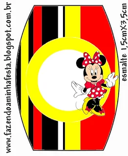 Minnie and Mickey in Red: Free Printable Birthday Candy Buffet Labels. Nail Polish