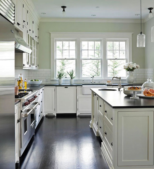 kitchen ideas layout with white cabinet