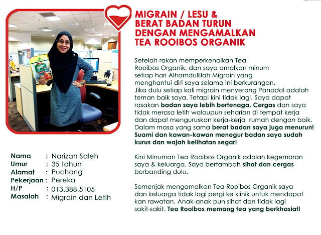 Rooibos Teh Organik: TESTIMONI