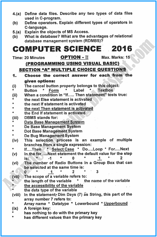 xii-computer-science-past-year-paper-2016