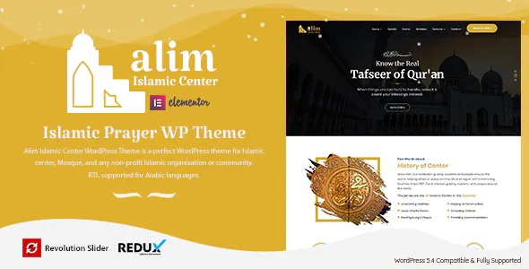 Islamic Institute & Mosque WordPress Theme 