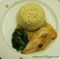 Chicken Spinach with Rice