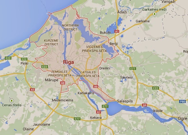 Googel Map Of Riga-Interesting Attractions Riga, Capital of Latvia