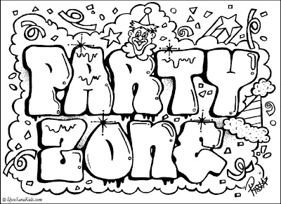 party_zone_Graffiti_design_coloring