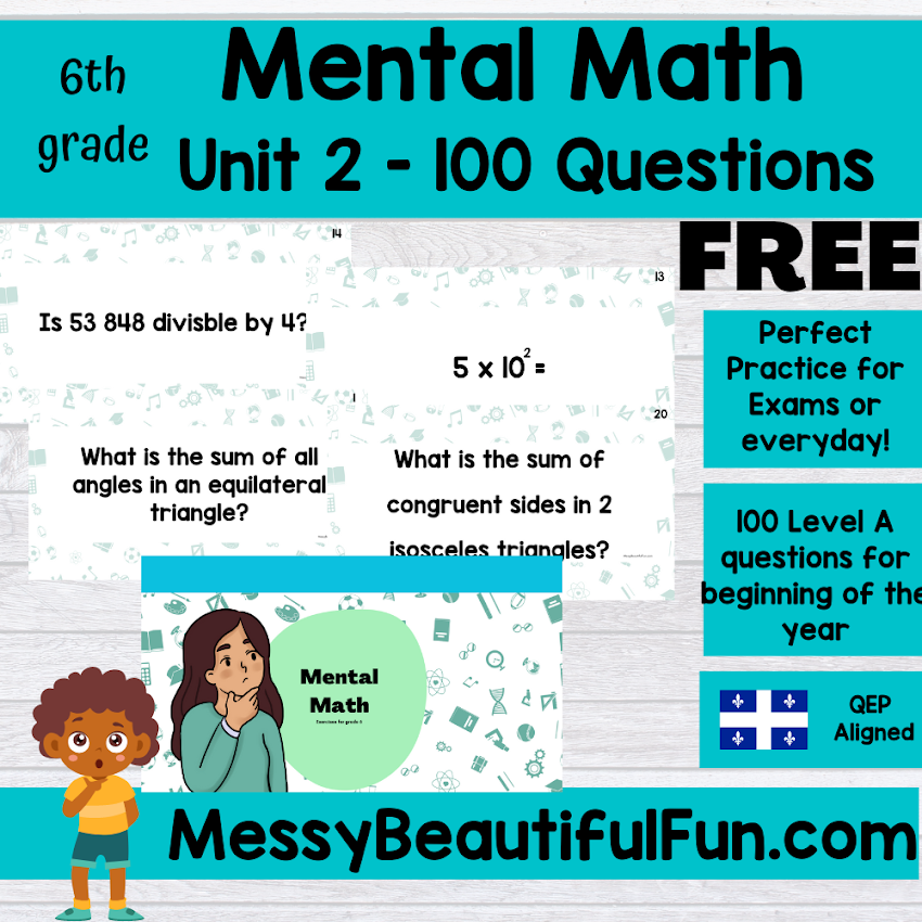 MORE Mental Math for Sixth Graders!