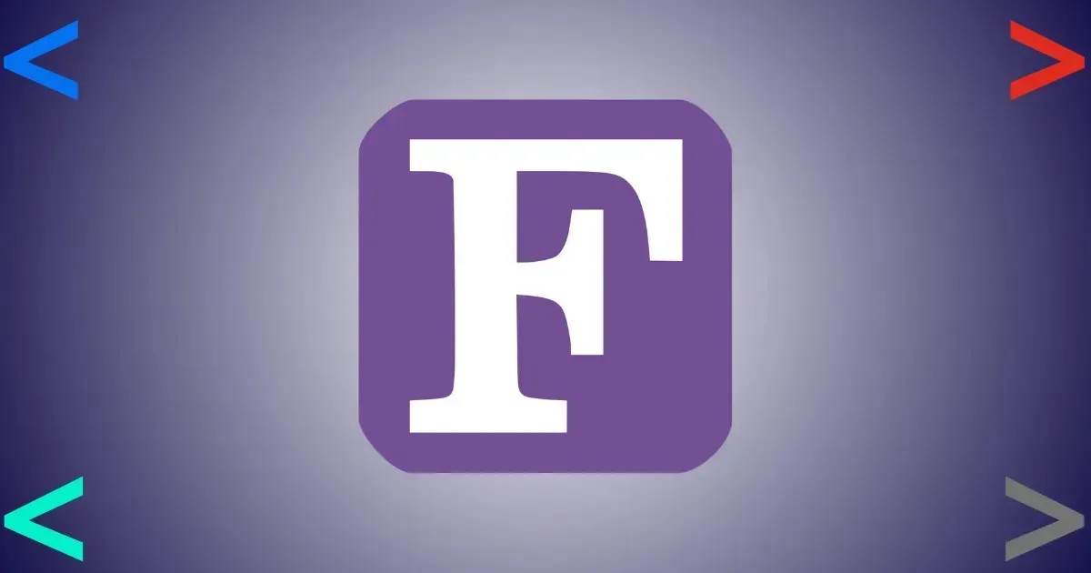 Logo da linguagem Fortran