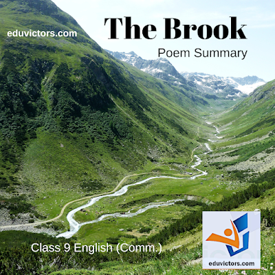 The Brook: Poem Summary | Class 9 English (Comm.) #eduvictors #class9English