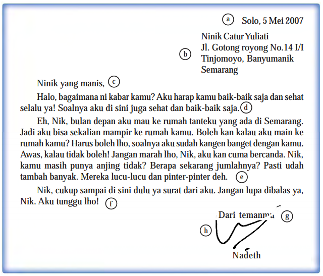 Contoh Surat Pribadi Yang Singkat Dalam Bahasa Inggris  Contoh Surat