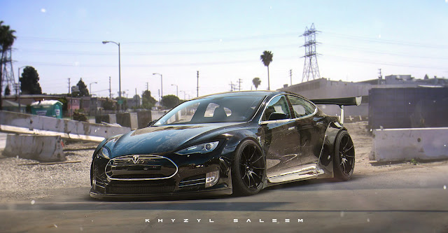 Tesla Model S by Liberty Walk