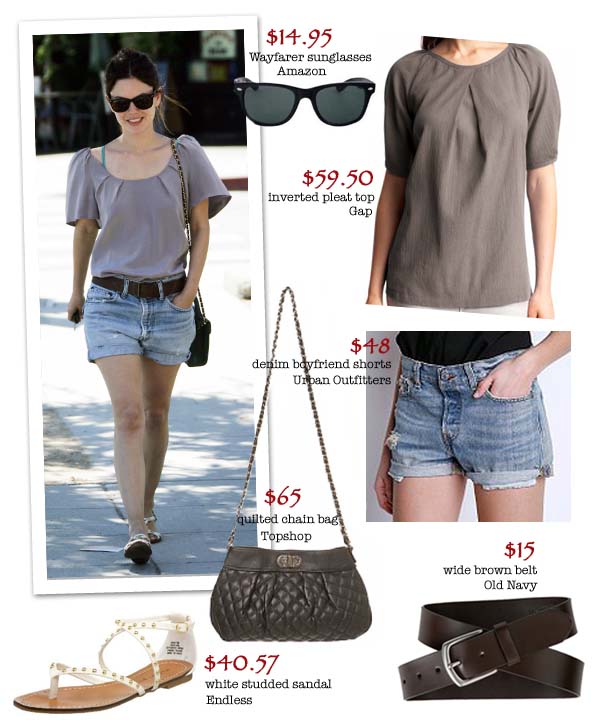 rachel bilson in boyfriend shorts. labels: rachel bilson