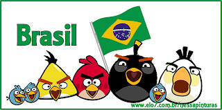 Camiseta angry birds brasil