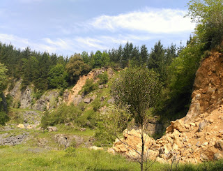 Grandes derrumbes recientes, Cantera de caliza, Bizkaia, Euskadi