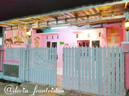 desain rumah minimalis dengan tema pink