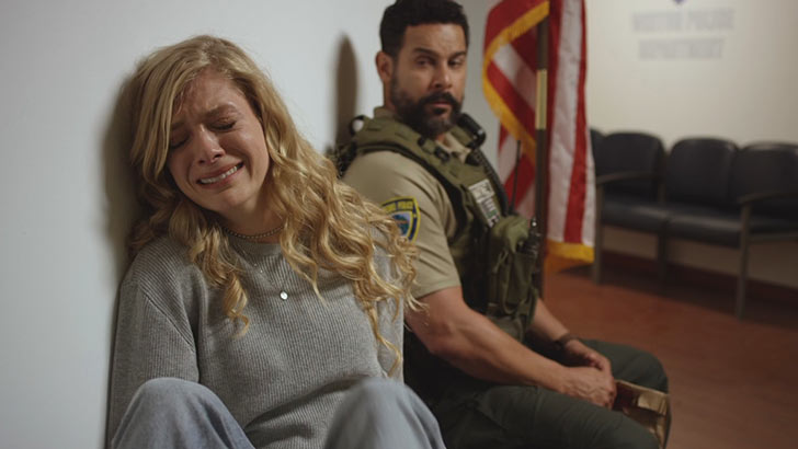 Lindsay LaVanchy e Jon Huertas em imagem do filme 'Iniciação'