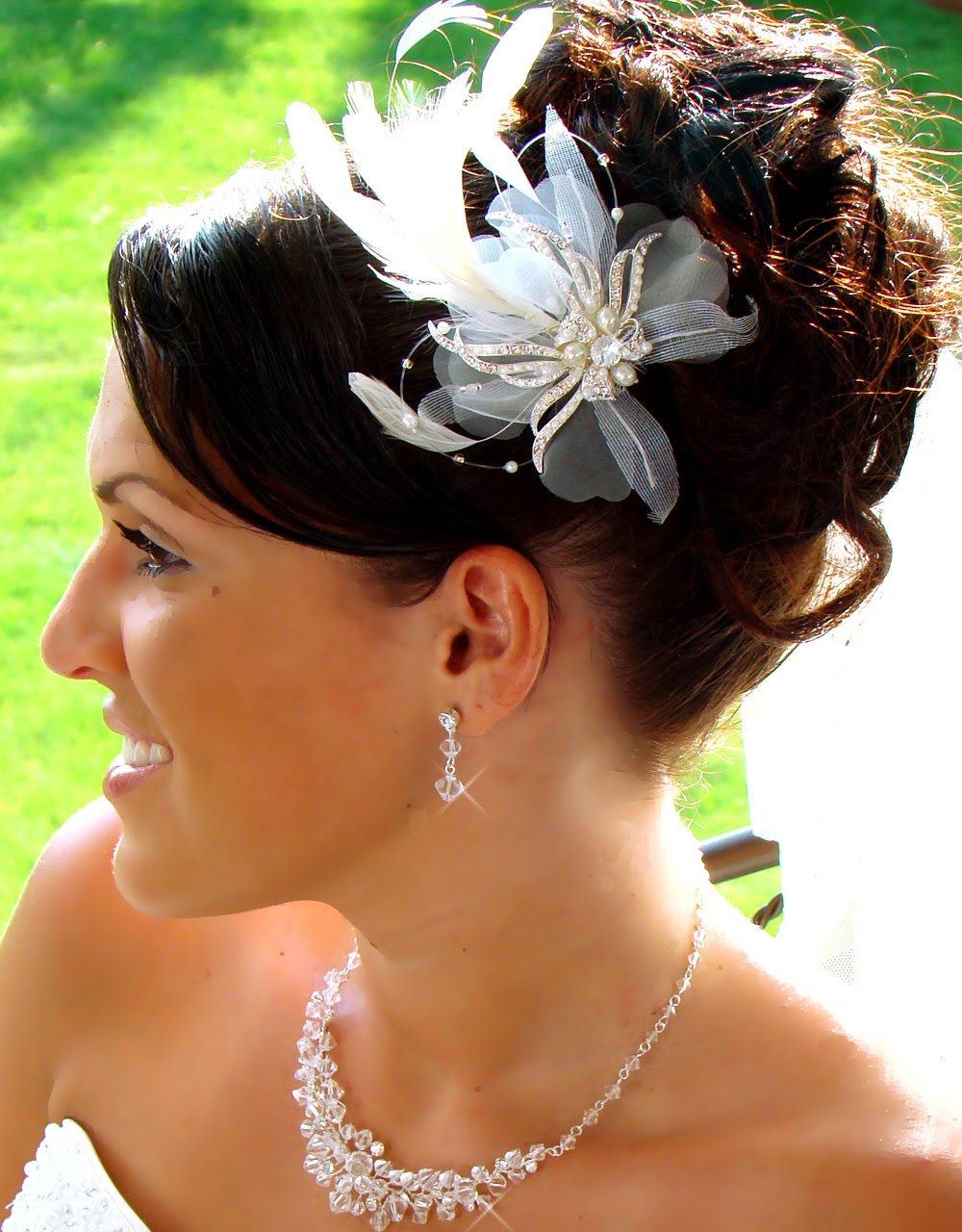 wedding hair accessories flowers