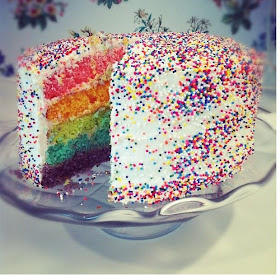 Popular Rainbow Cake With Sprinkles