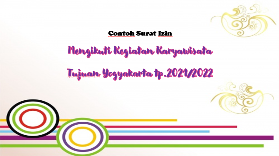 contoh surat izin karya wisata