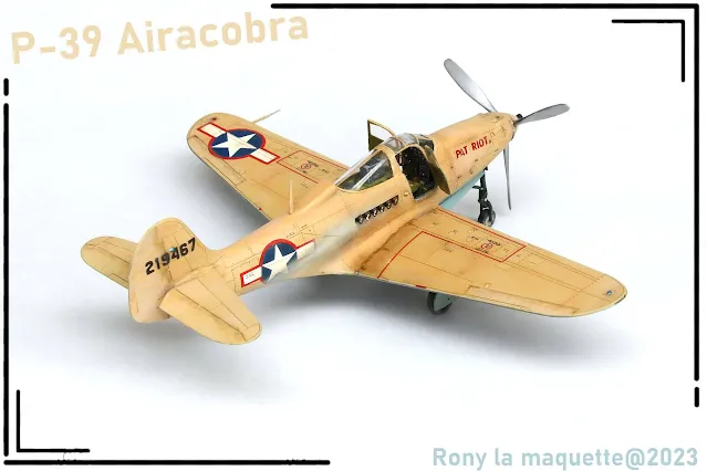 Maquette du P-39 Airacobra d'Eduard au 1/48.