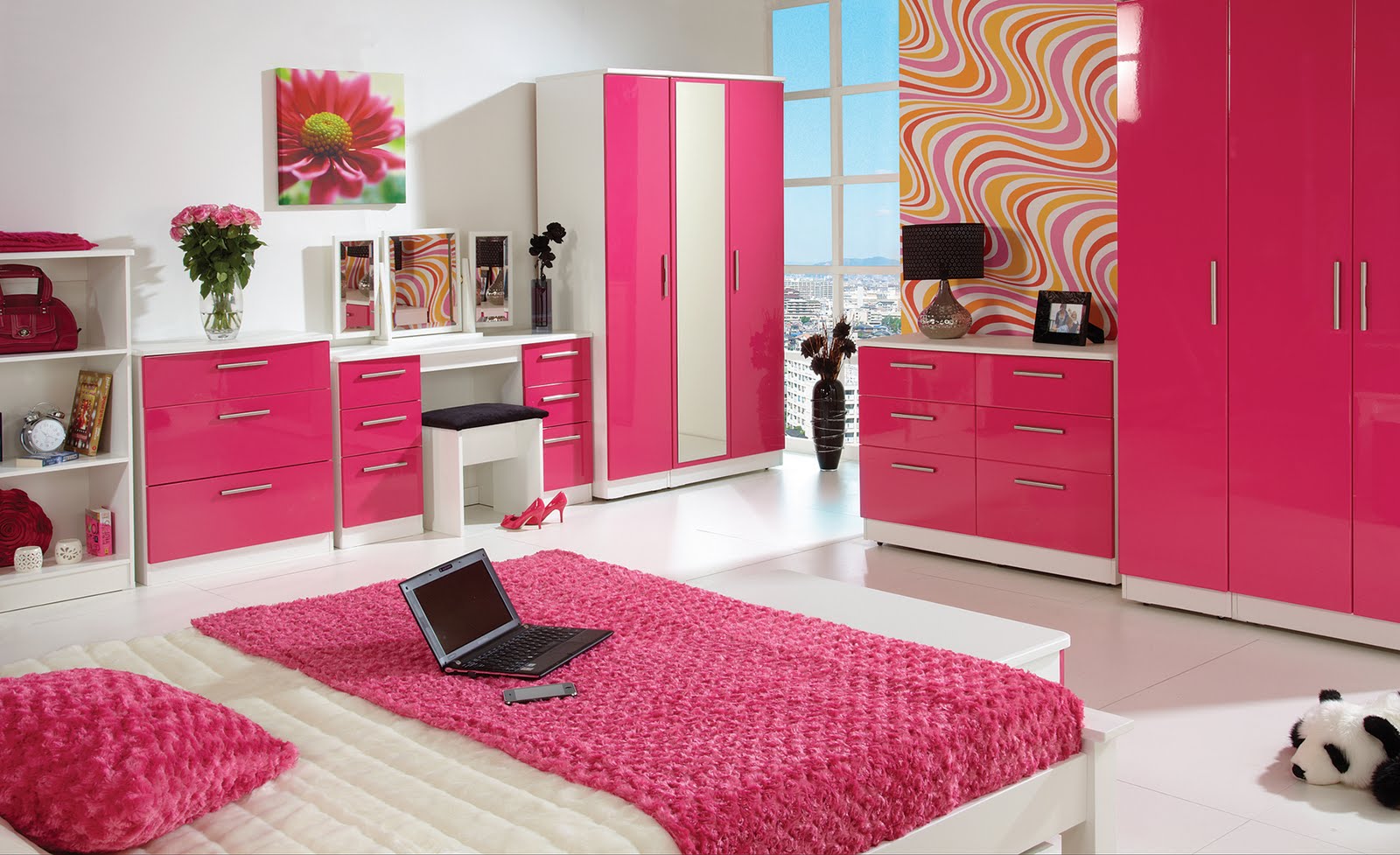 60 Desain Interior Kamar  Tidur  Warna  Pink  Untuk Perempuan 