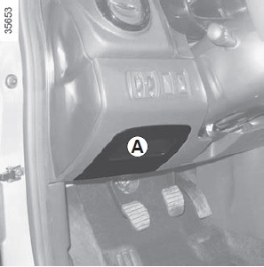 Fuse Panel in passenger compartment A